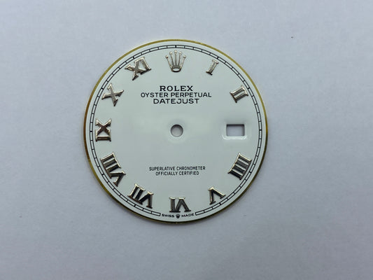 New Rolex Datejust 36mm White Roman Dial for ref. 126200